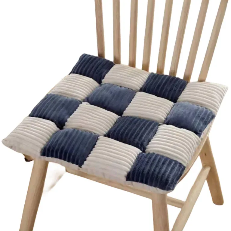 Coussin épais velours côtelé pour chaise et tatami – Image 5