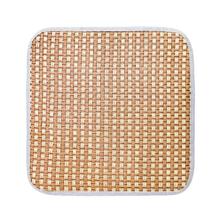Coussin siège en soie glacée pour chaise rotin – Image 3