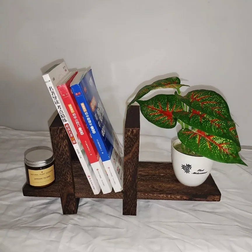 Étagère de bureau en bambou compacte pour rangement – Image 4