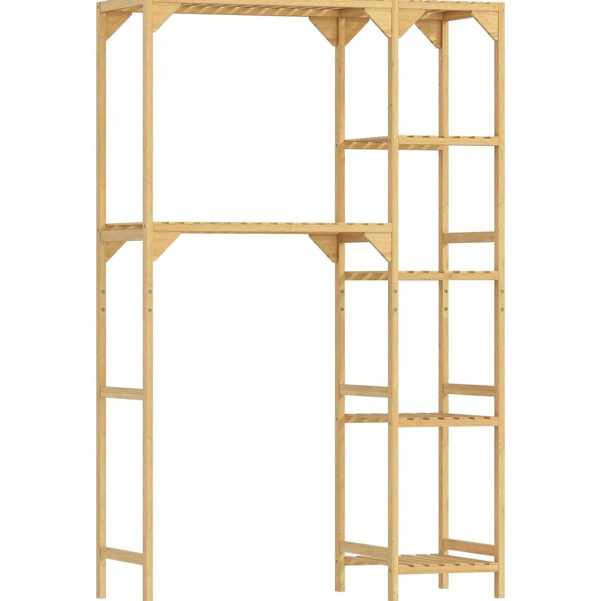 Étagère en bambou pour machine à laver 100×40×157 cm – Image 5