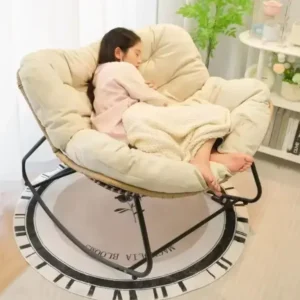 Fauteuil à bascule rotin tressé pour adulte