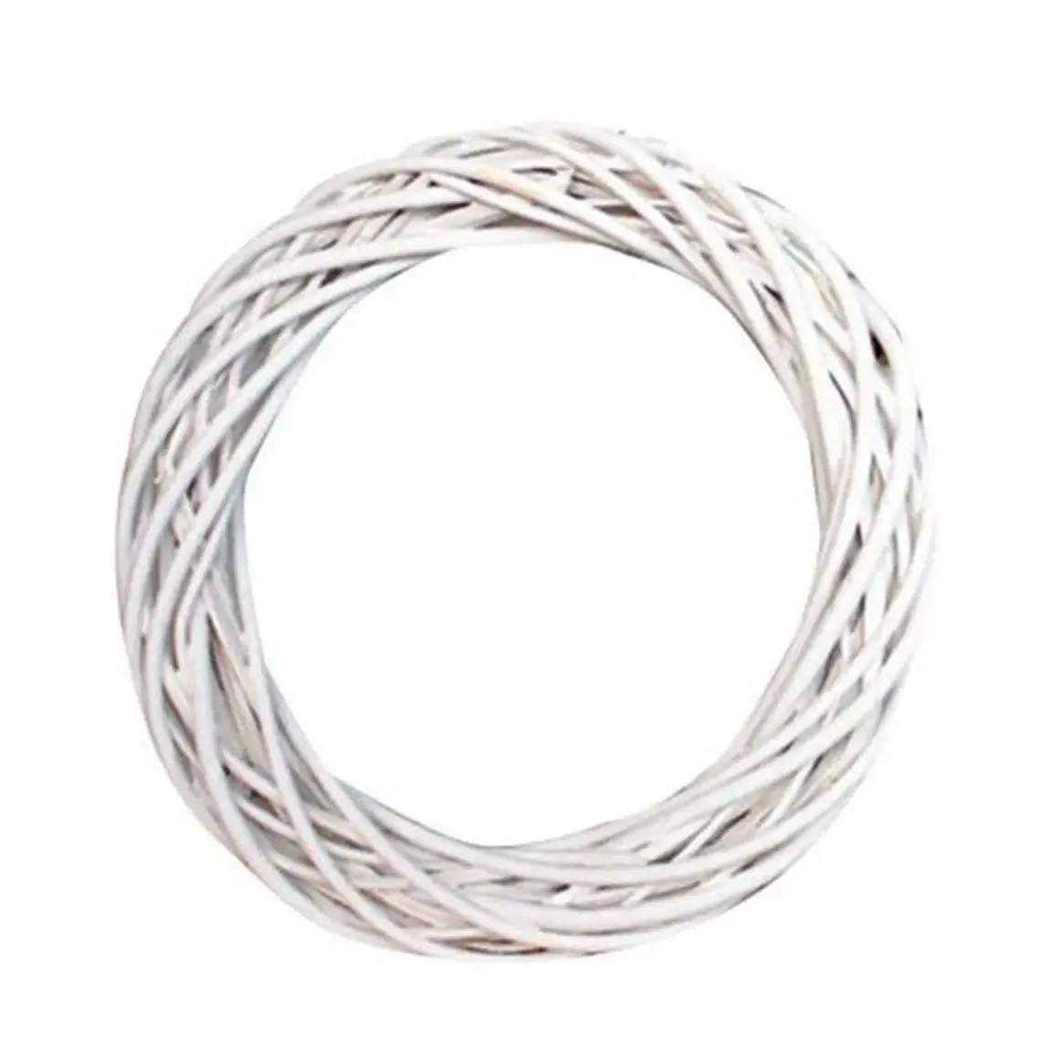 Guirlande de vigne en paille blanche ronde pour déco