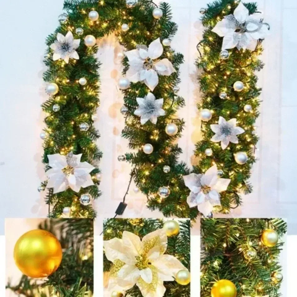Guirlande rotin étoile LED 2,7 m pour décoration – Image 4