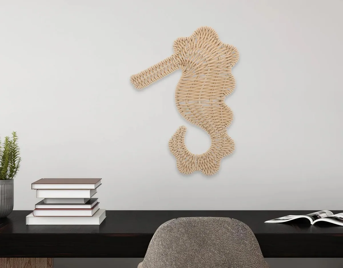 Hippocampe mural tressé style côtier bohème – Image 5
