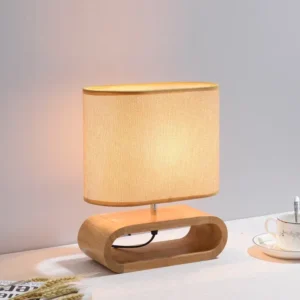 Lampe de chevet bois LED au design nordique