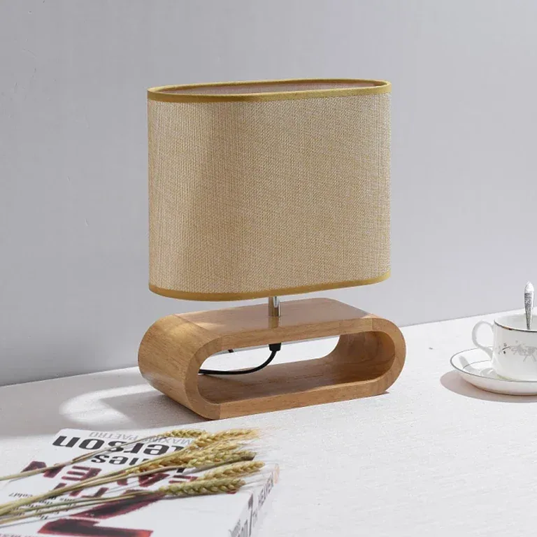 Lampe de chevet bois LED au design nordique – Image 2