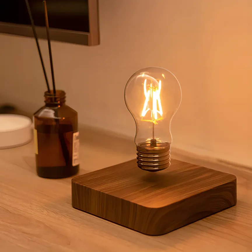 Lampe lévitation magnétique avec ampoule LED flottante – Image 4