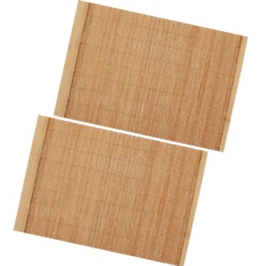 Lot de 2 dessous-de-plat en bambou style japonais