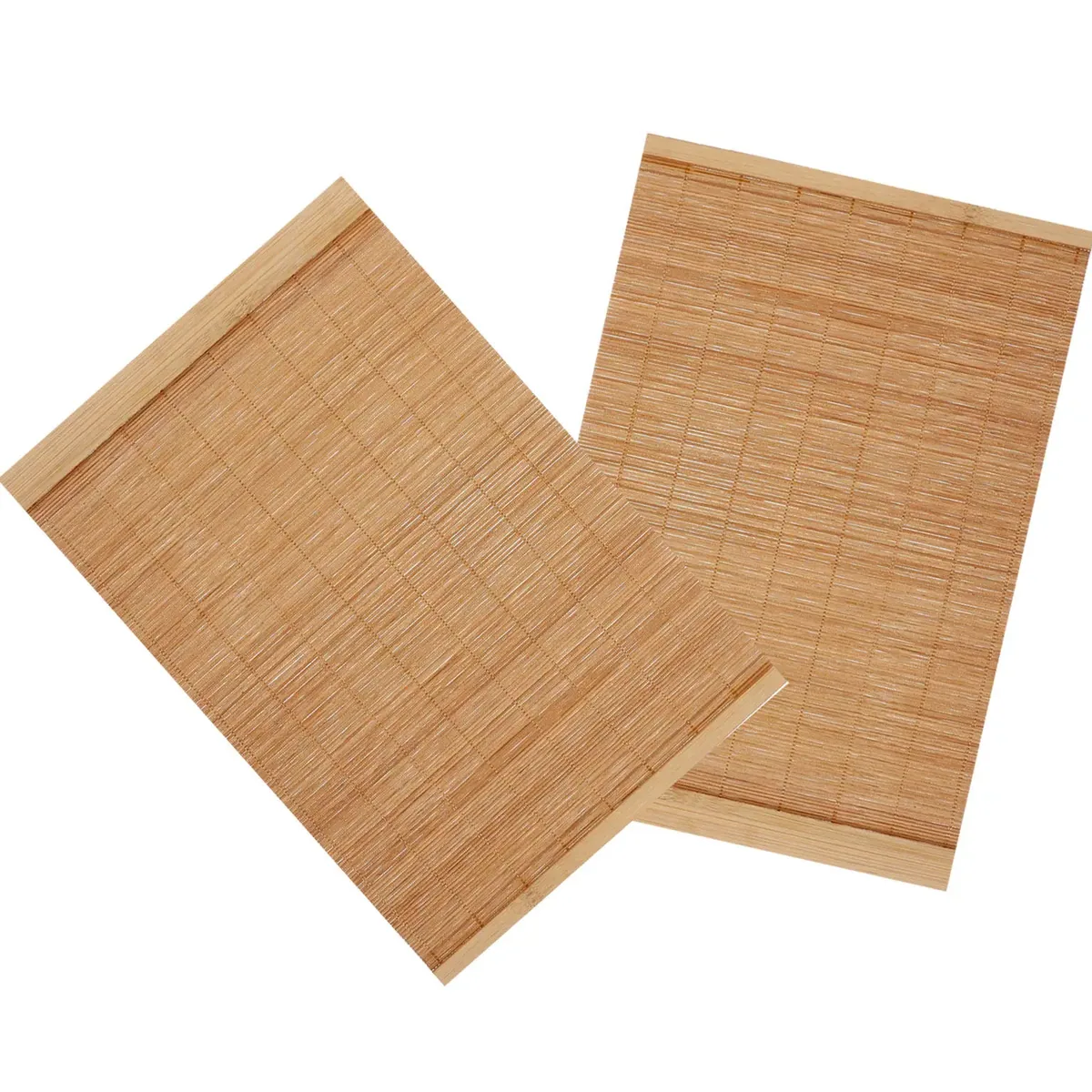 Lot de 2 dessous-de-plat en bambou style japonais – Image 2