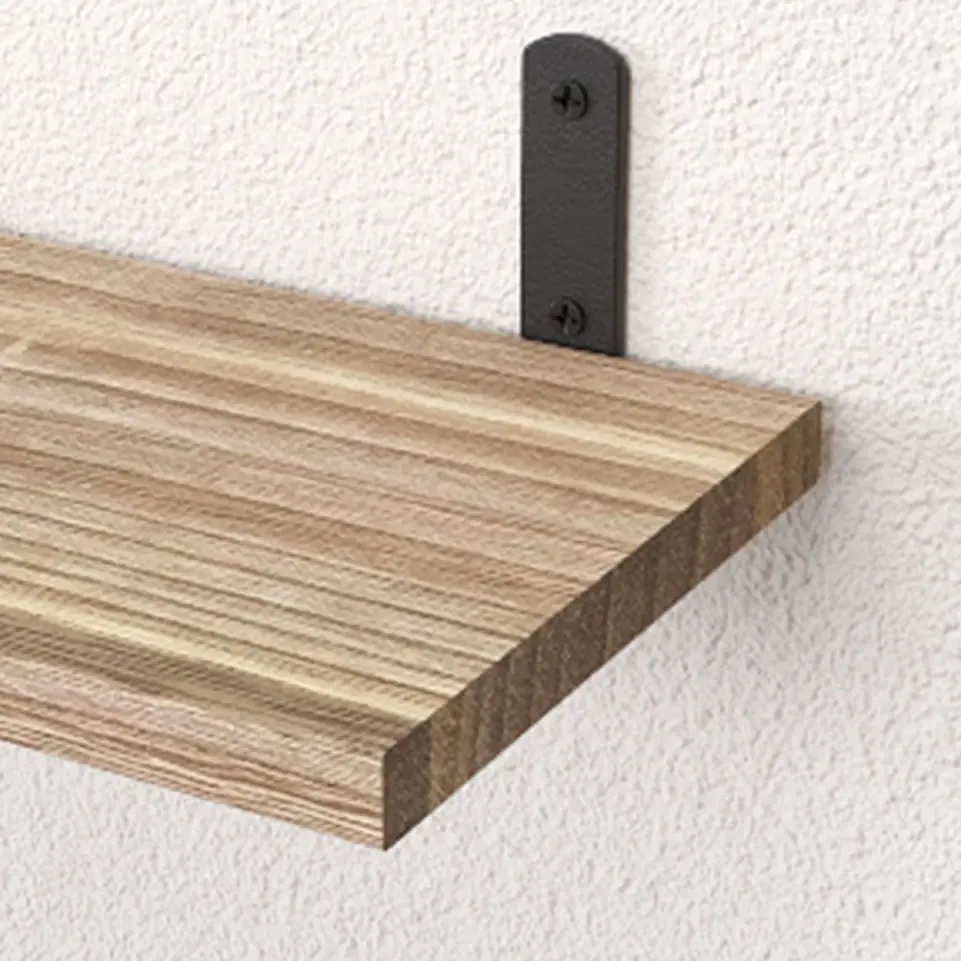 Lot de 4 étagères flottantes rustiques en bois – Image 2