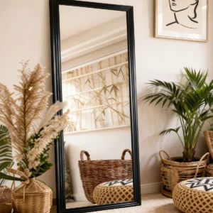 Miroir pleine longueur 160x50 cm cadre bois massif