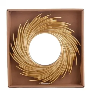 Miroir soleil rotin rond mural modèle MXLB8YY102863