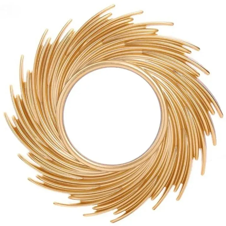Miroir soleil rotin rond mural modèle MXLB8YY102863 – Image 2