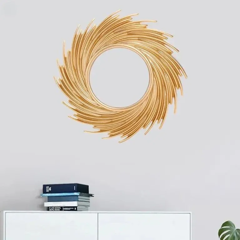 Miroir soleil rotin rond mural modèle MXLB8YY102863 – Image 3