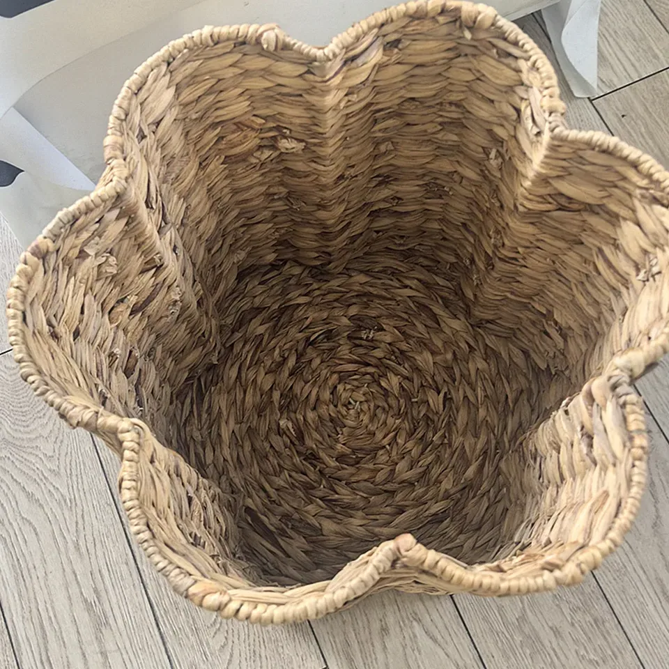 Panier à linge en osier tissé main naturel – Image 5