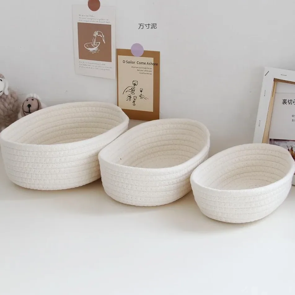 Panier bateau rotin tressé pour rangement polyvalent – Image 2