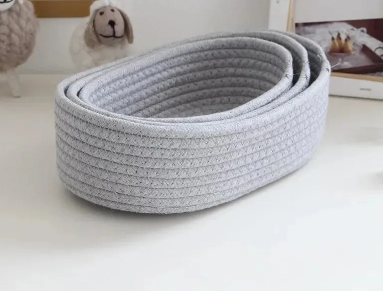 Panier bateau rotin tressé pour rangement polyvalent – Image 3