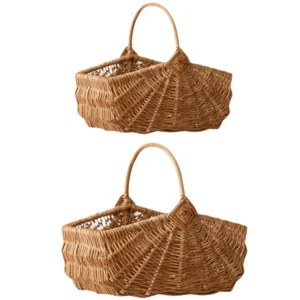 Panier de pique-nique en osier avec poignée