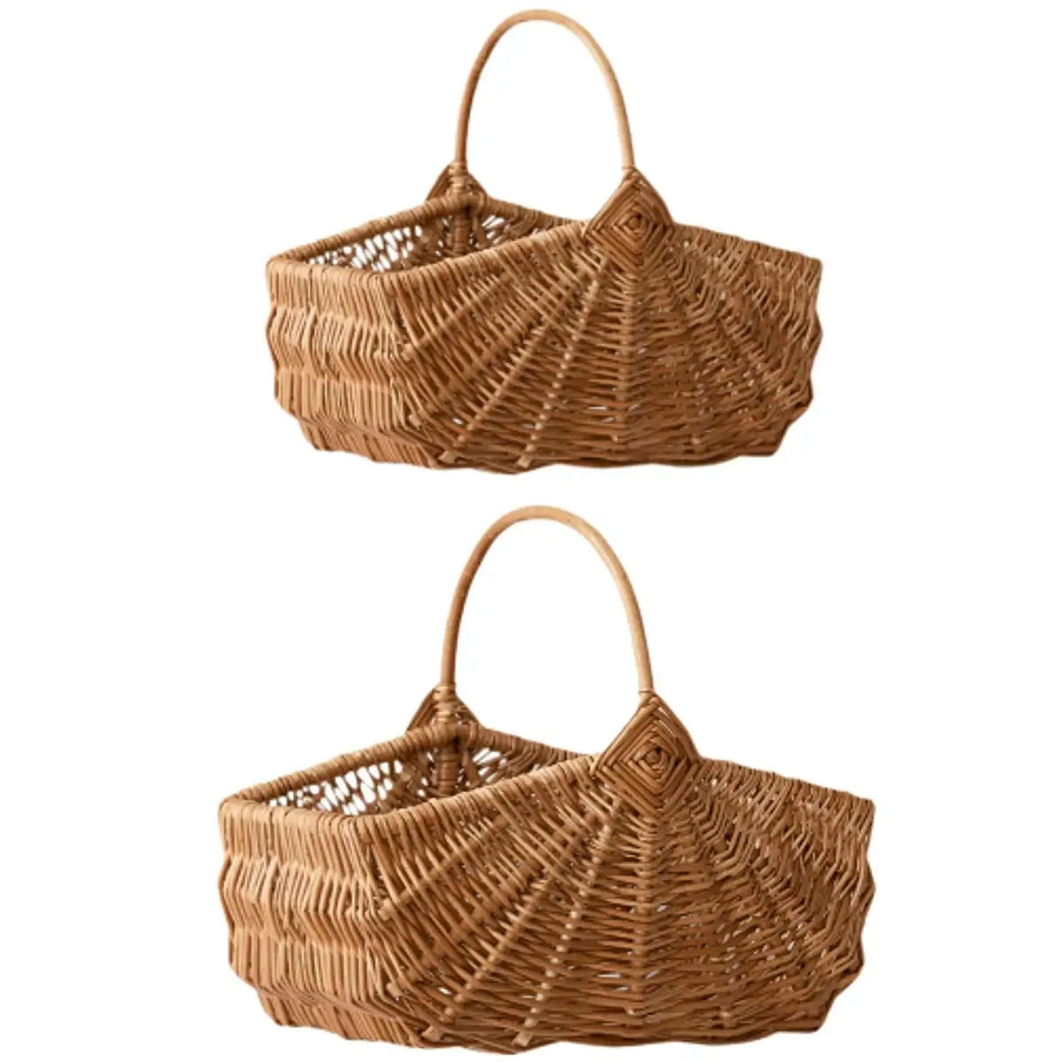 Panier de pique-nique en osier avec poignée