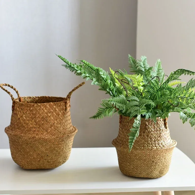 Panier de rangement en osier pour intérieur et jardin – Image 2