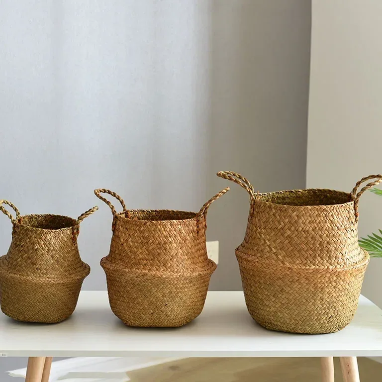 Panier de rangement en osier pour intérieur et jardin – Image 3