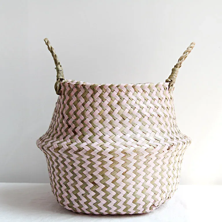 Panier de rangement pliable en osier tressé – Image 5