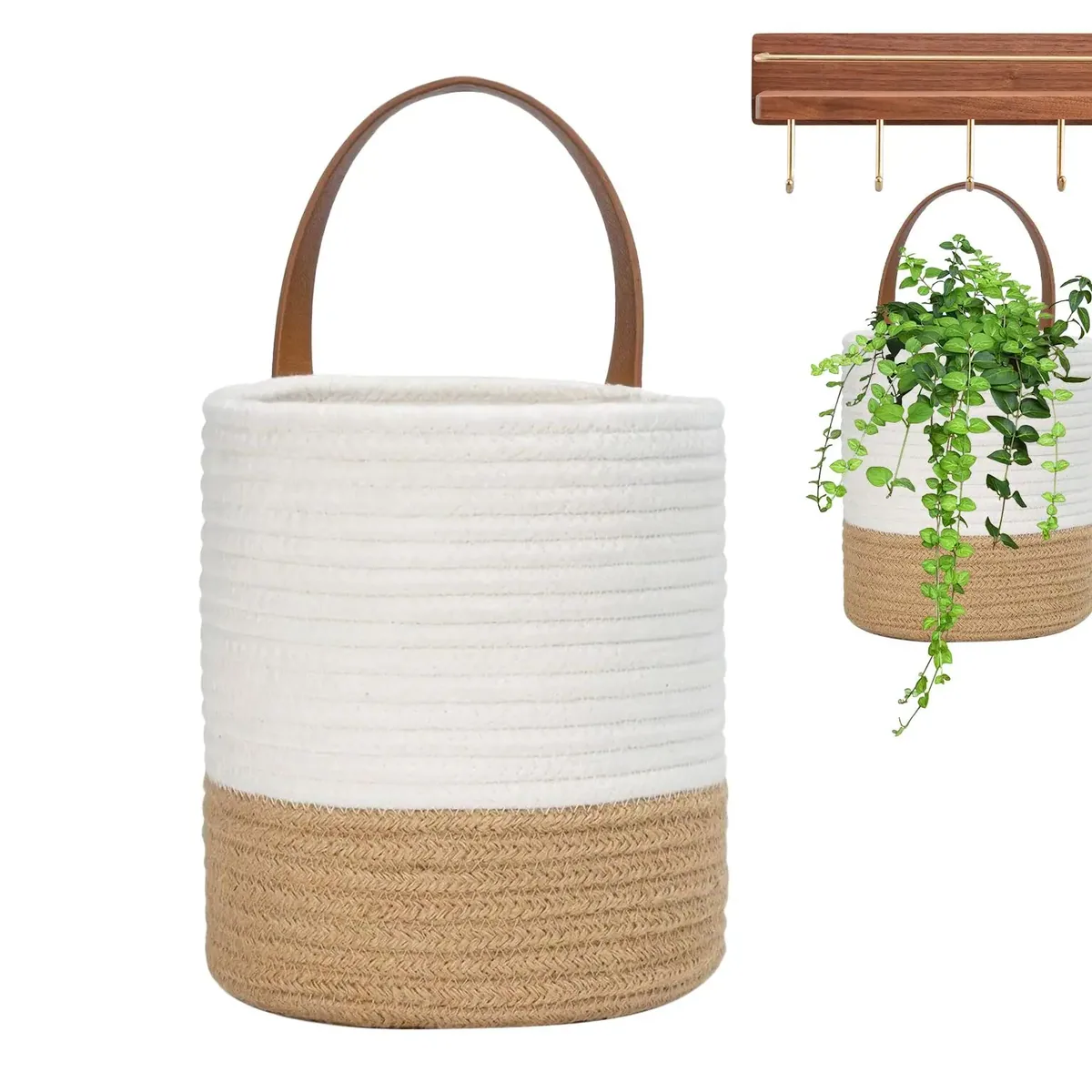 Panier en corde tressée multifonction pour rangement – Image 3