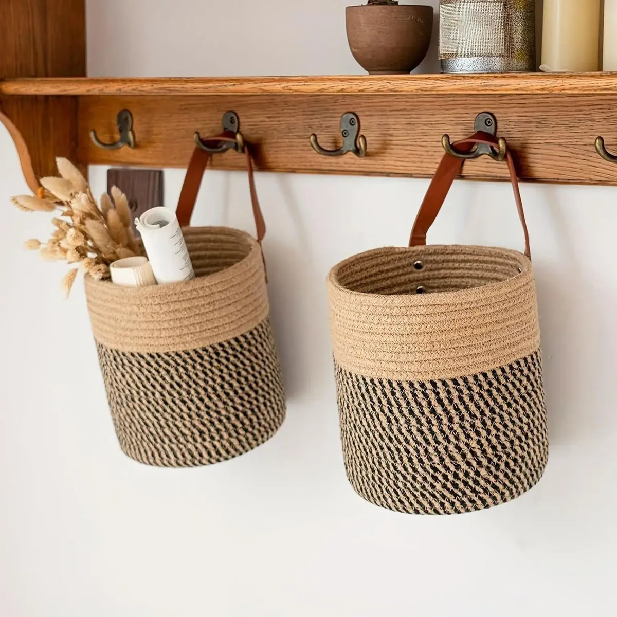 Panier en corde tressée multifonction pour rangement – Image 4