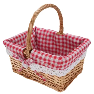 Panier en osier grand modèle à doublure amovible