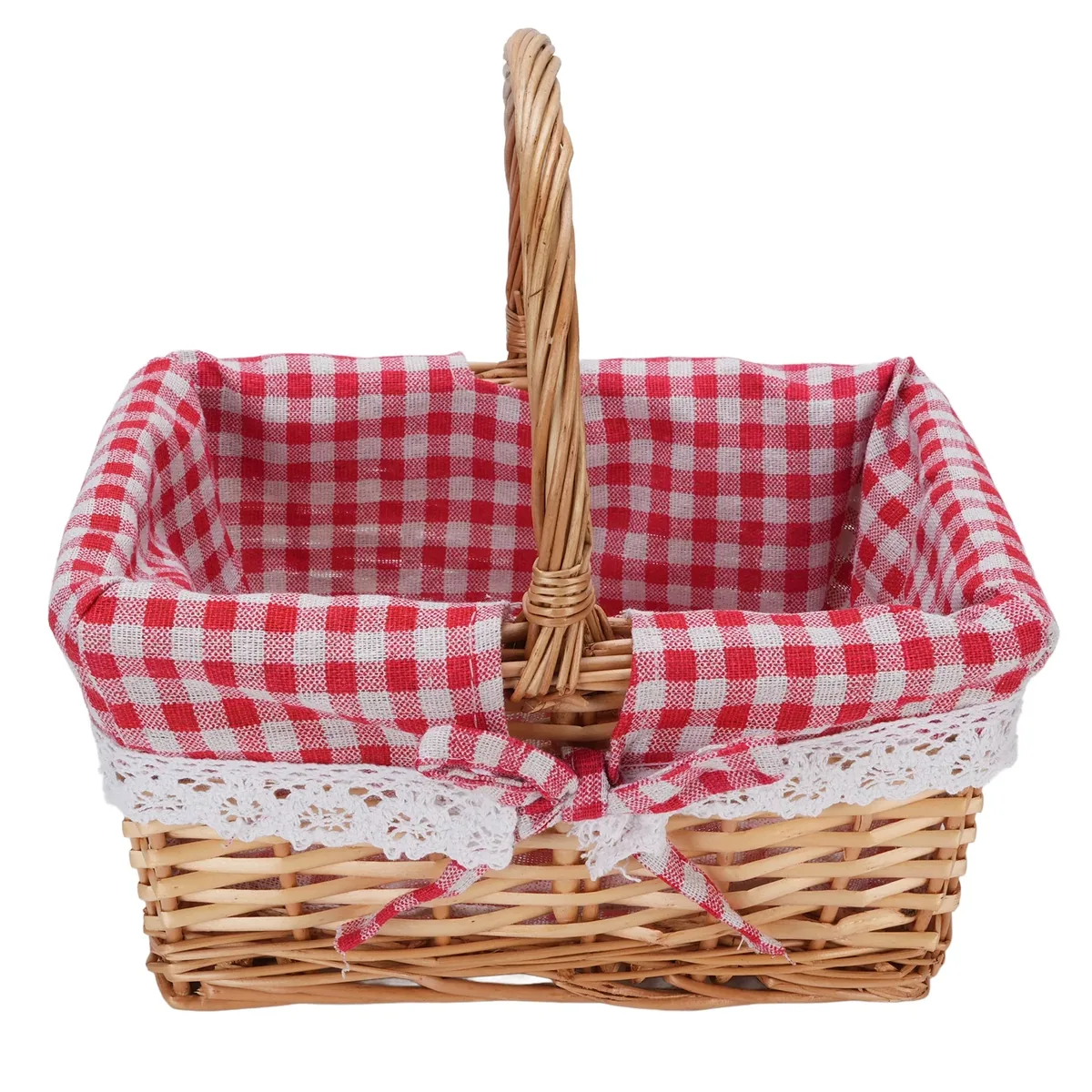 Panier en osier grand modèle à doublure amovible – Image 2