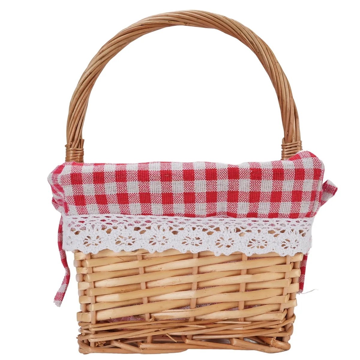 Panier en osier grand modèle à doublure amovible – Image 3