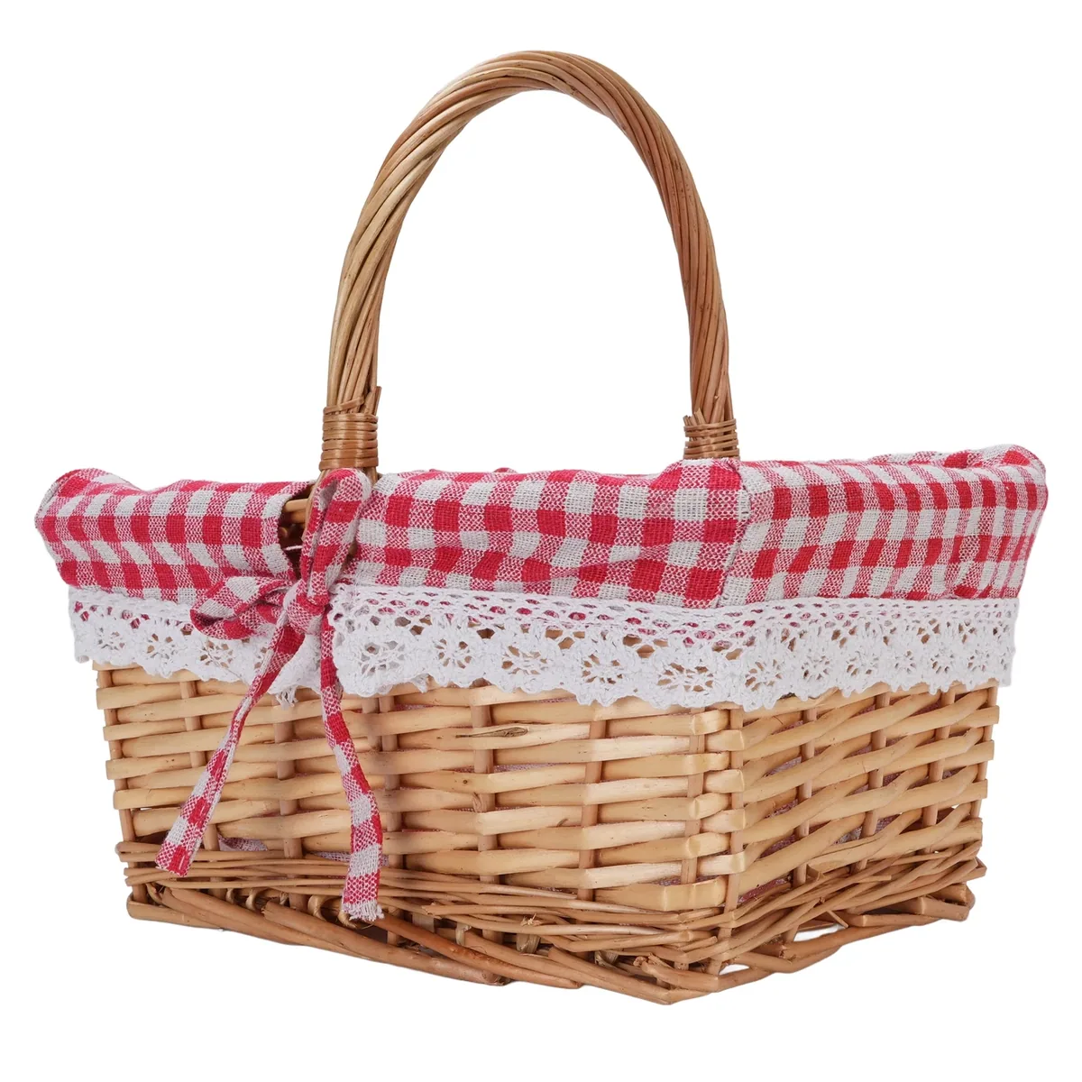 Panier en osier grand modèle à doublure amovible – Image 5