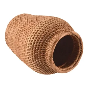 Panier en osier suspendu pour plantes et rangement