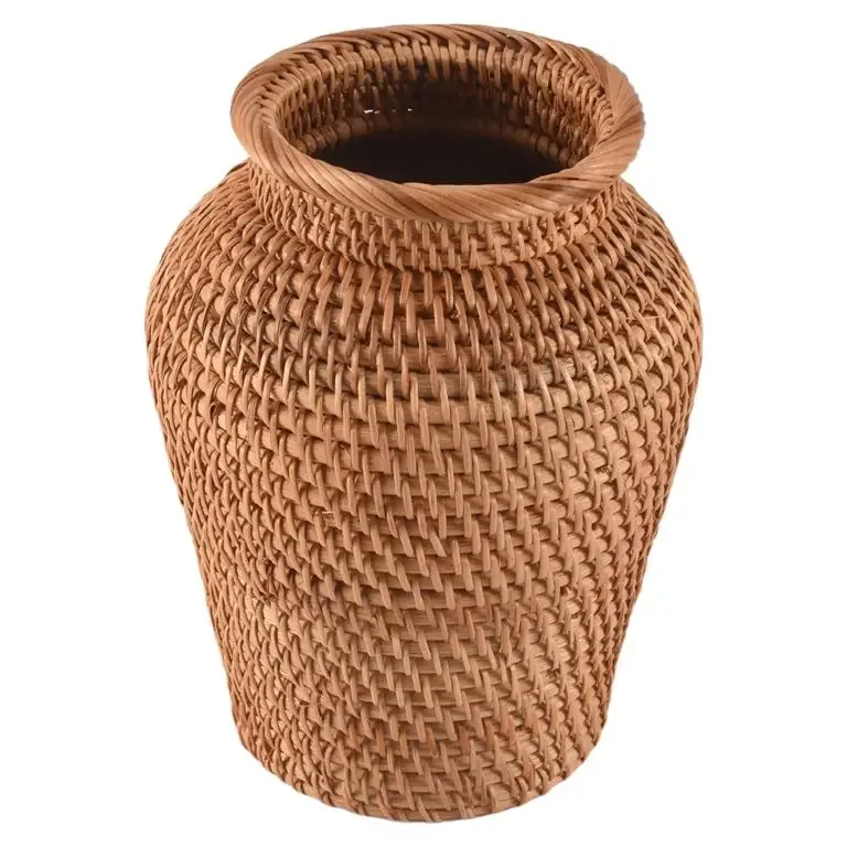 Panier en osier suspendu pour plantes et rangement – Image 2