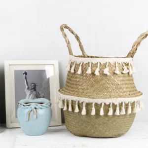 Panier en osier tissé à la main pour rangement