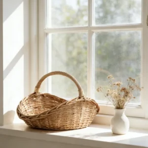 Panier en osier tressé multiusage pour rangement
