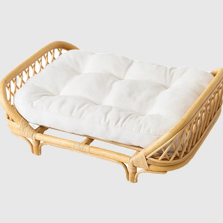 Panier en rotin tissé pour petits et moyens chiens – Image 5