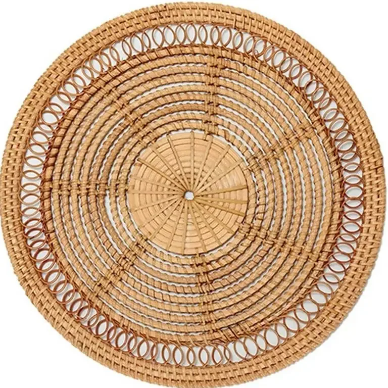 Panier mural tressé en rotin bohème AD-2X