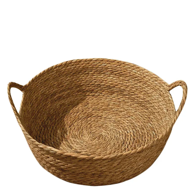 Panier rond en bambou respirant pour chat et chiot – Image 5