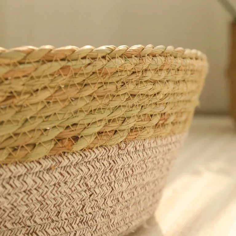 Panier tressé en fibre pour chat et petit chien – Image 3