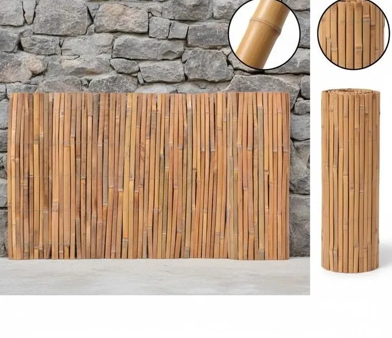 Panneau brise-vue en bambou pour jardin 1000x70 cm – Image 2