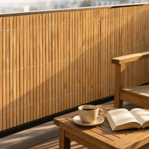 Panneau clôture en bambou naturel 1000×50 cm