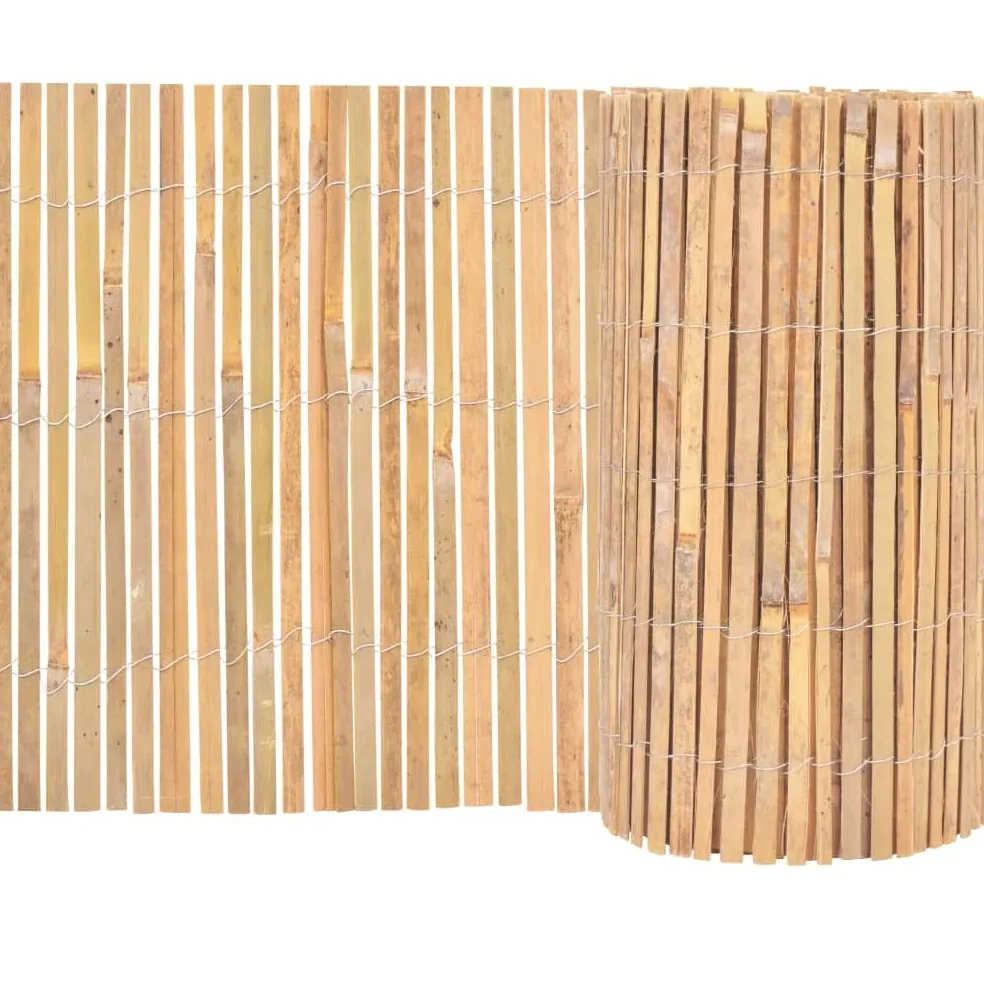 Panneau clôture en bambou naturel 1000×50 cm – Image 3