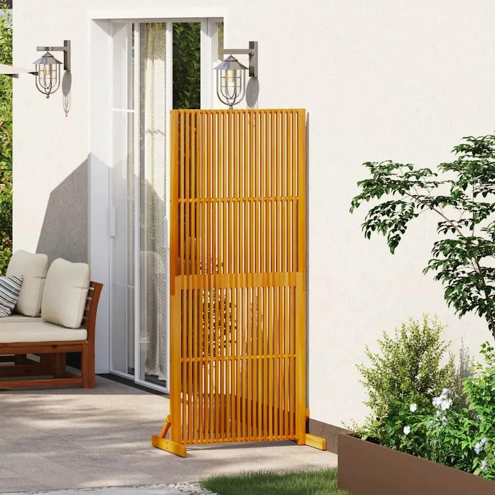 Paravent bois d'acacia massif naturel 180,5 cm – Image 2