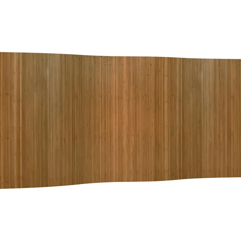 Paravent pliable en bambou brun 165 x 400 cm – Image 3