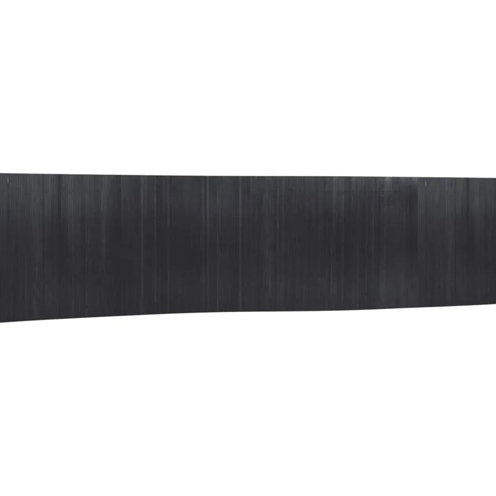 Paravent pliable en bambou gris 165x800 cm autoportant – Image 3