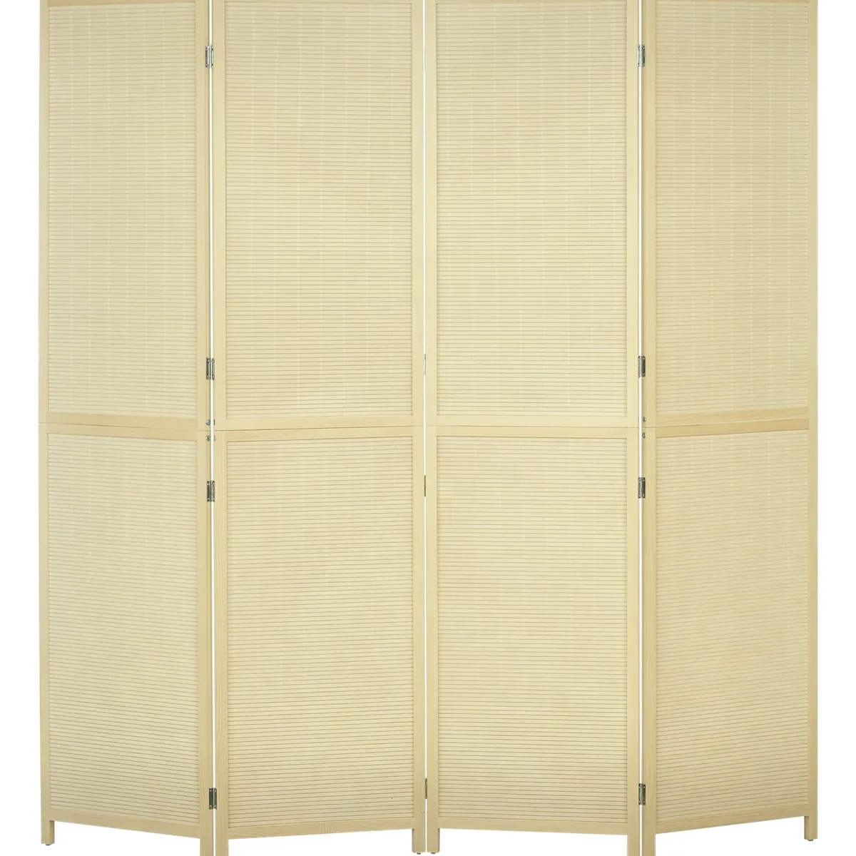 Paravent pliant 4 panneaux en bambou 180 x 180 cm