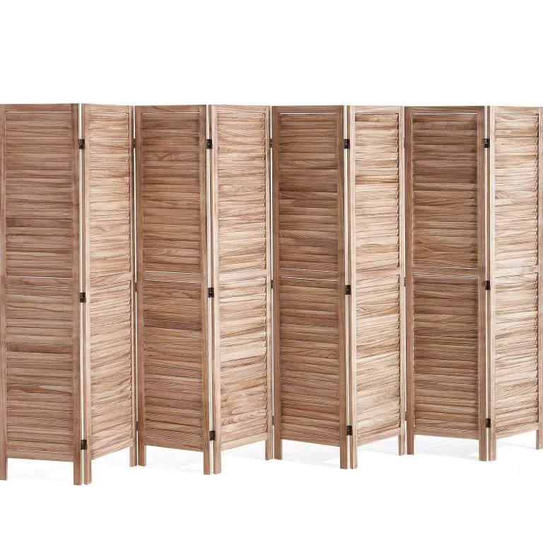 Paravent pliant 8 panneaux en Paulownia 170 cm – Image 4