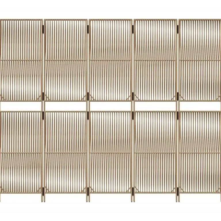 Paravent polyrotin 5 panneaux design moderne – Image 5
