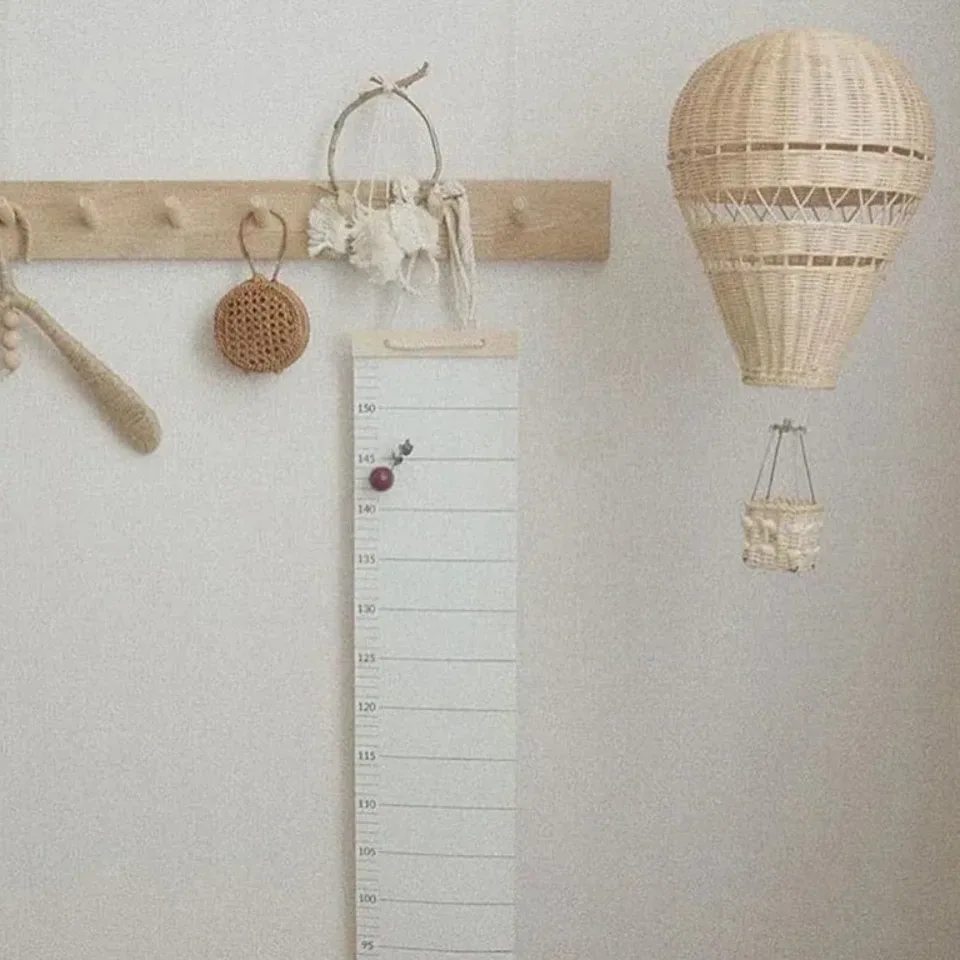 Pendentif ballon en rotin tressé à la main – Image 5